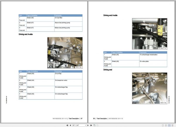 MTU Diesel Engine 12V 2000 M72 Operating Instructions M015650 03E 2011 1