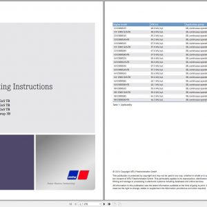 MTU Diesel Engine 16V2000G25 Operating Instructions MS15019 04E 2016