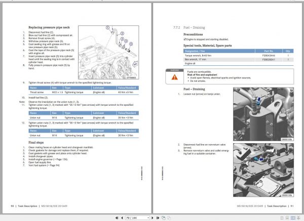 MTU Diesel Engine 18V 2000 G45 Operating Instructions MS15018 02E 2013 1