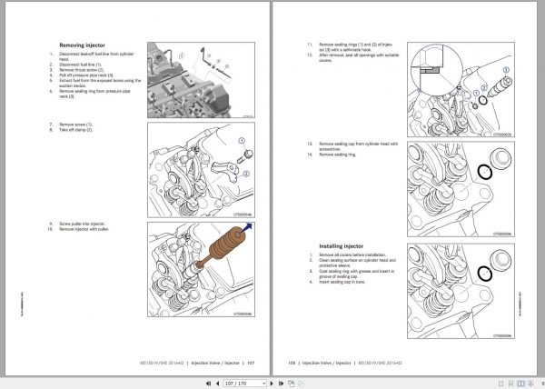 MTU Diesel Engine 18V2000G85 Operating Instructions MS15019 04E 2016 1