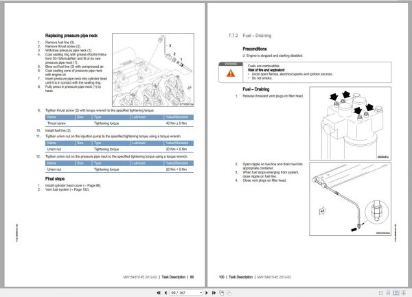 MTU Diesel Engine 8V 2000 M70 Operating Instructions MW15407 14E 2012 1