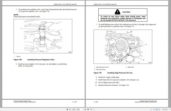 MTU Diesel Engine Series 4000 12V Diesel Marine Engines Service Manual 1999 1