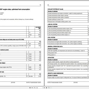 MTU Engine 12V 1600 G80F Operating Instructions MS150076 01E 2010 1