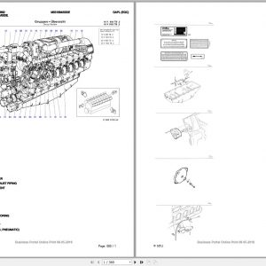 MTU Engine 12V956TB82 Parts Manual M031694 00DE 2018 DE