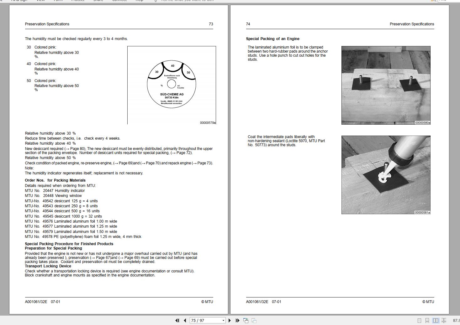 MTU Fluids and Lubricants Specification A001061 32E 2007