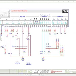 MTU Genset BR2000LC V2 6 DEIF AGC 4 Marathon 400V Circuit Diagram 2013 1