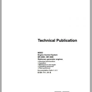 MTU MDEC Engine Control System BR 2000 Technical Publication E531711 01E 2001