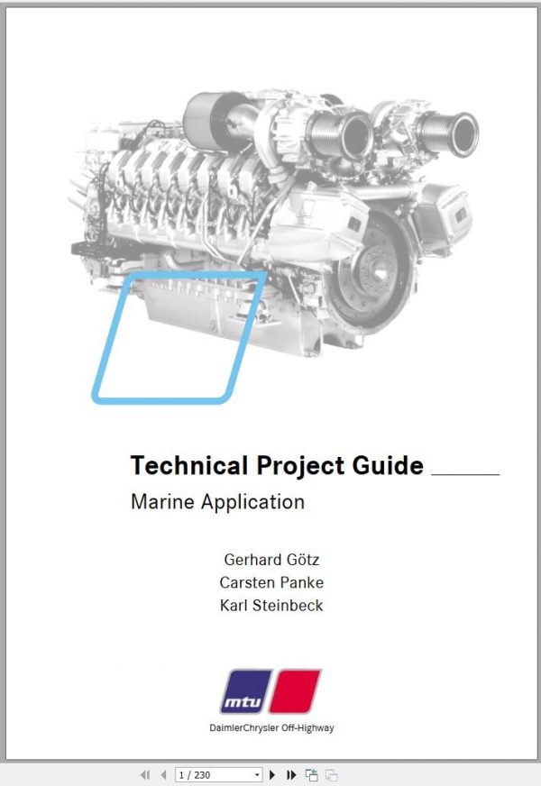 MTU Marine Application Technical Project Guide 2004