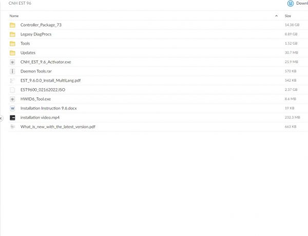 New Holland CNH EST 9.6 Up3 Engineering Electronic Service Tools