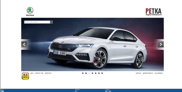 PETKA 8.3 Volkswagen Seat Skoda Audi Commercial Vehicles Porsche 05.2022 Spare Parts Catalog DVD 12