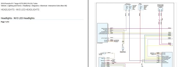 Porsche 911 Targa 4 GTS 993 F6 3.0L Turbo ELectric Wiring Diagram 2018