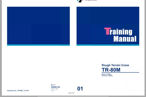 Tadano Hydraulic Crane TR 80M 1 Service Manual Circuit Diagram 2