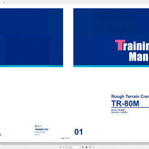 Tadano Rough Terrain Crane TR 80M TR 80M 1 TC 01E Training Manual EN 1