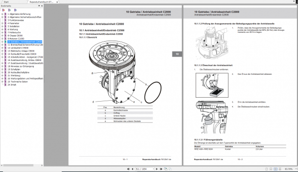 BT Forklift Reflex RRE140 250H from 6445237 Repair Manual with new Error Codes 2