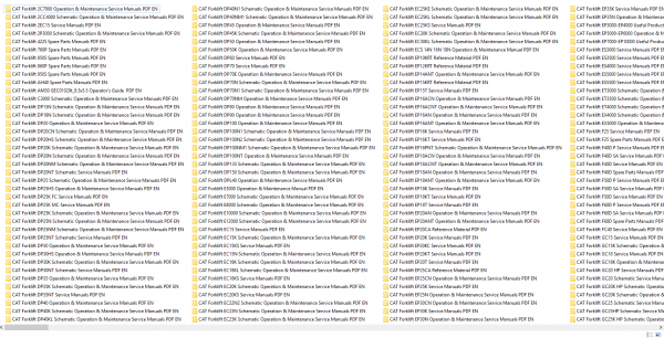 CAT Forklift 31.8GB Full Collection New Updated 06.2021 Manuals PDF DVD 2