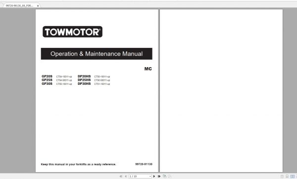 CAT Forklift 31.8GB Full Collection New Updated 06.2021 Manuals PDF DVD 7