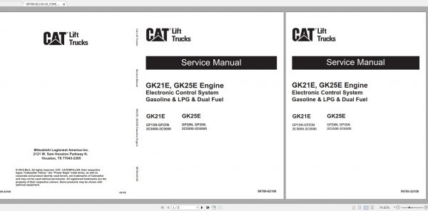 CAT Forklift 33.56GB MCFA Full Collection New Updated 03.2022 Manuals PDF DVD 3