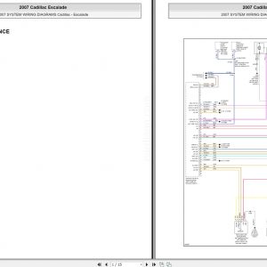 Cadillac Escalade 2007 2013 GMT900 Workshop Manual Wiring Diagrams 3 1