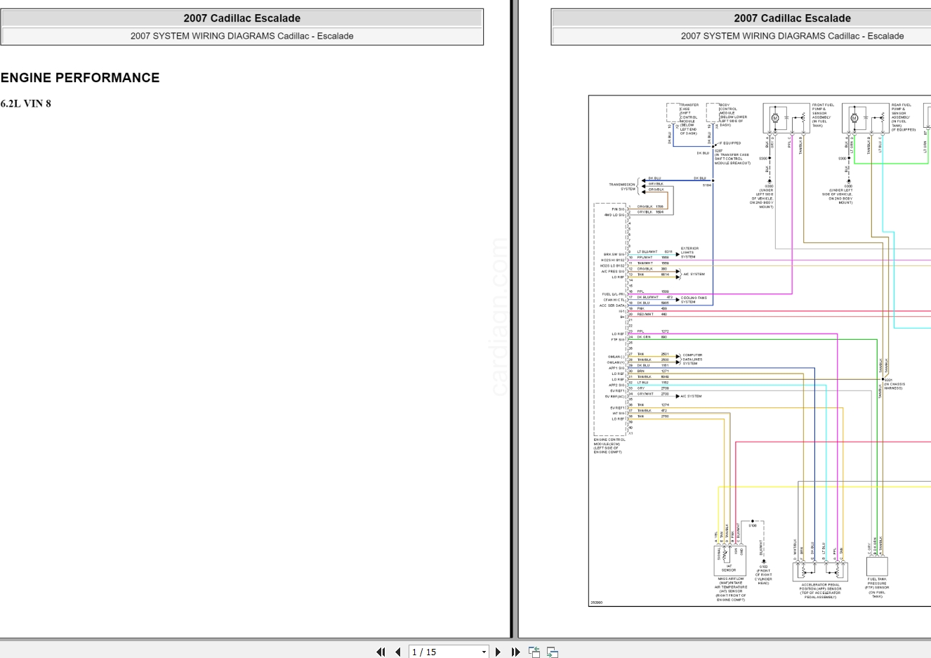 Cadillac Escalade 20072013 (GMT900) Manual and Wiring Diagrams