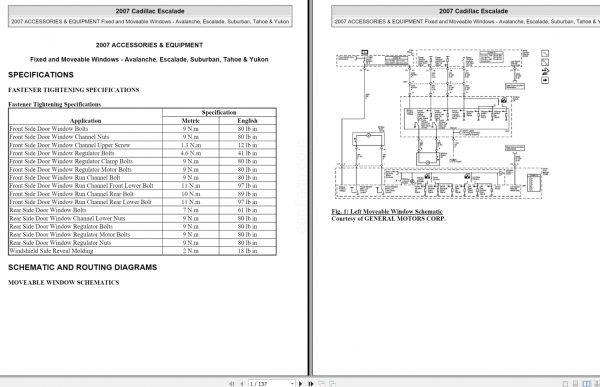 Cadillac Escalade 2007 2013 GMT900 Workshop Manual Wiring Diagrams 4