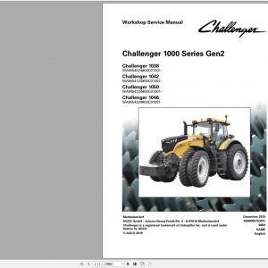 Challenger 1000 Series Gen2 French 1038 1046 Workshop Service Manual 1