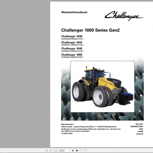 Challenger 1000 Series Gen2 German 1038 1046 Workshop Service Manual 1 1