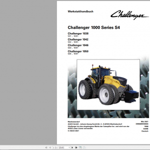 Challenger 1000 Series S4 German 1038 1050 Workshop Service Manual 1