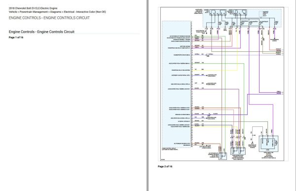 Chevrolet Bolt EV ELE Electric Engine 2018 Electrical Wiring Diagrams 3