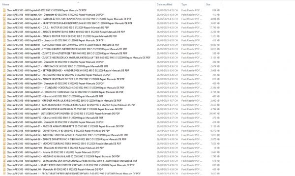 Claas Agricultural 13.67GB PDF de German Updated 06.2022 Full Models Manuals DVD 10