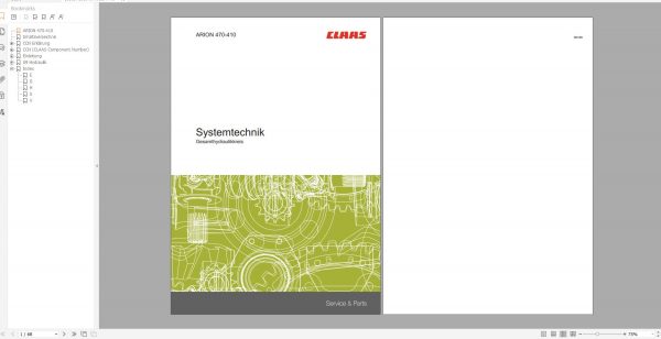 Claas Agricultural 13.67GB PDF de German Updated 06.2022 Full Models Manuals DVD 5