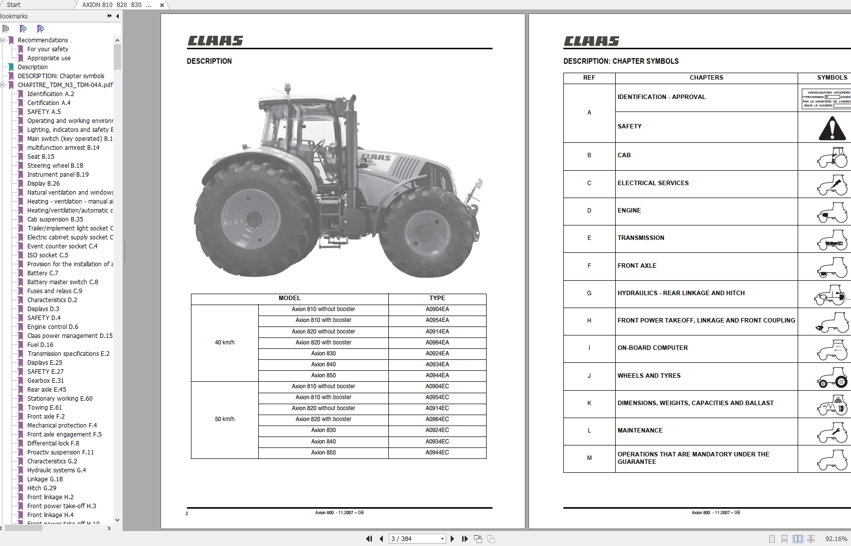 Claas Axion 850 840 830 820 810 A09 Full Service Repair Manual Operator Assembly Manual Technical System Full DVD 0