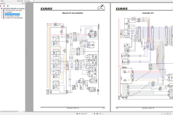 Claas Axion 850 840 830 820 810 A09 Full Service Repair Manual Operator Assembly Manual Technical System Full DVD 3