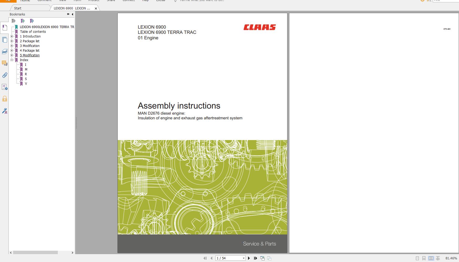 Claas Tractor Combine Lexion 600 589 Service Manual Electrical and Hydraulic Diagram