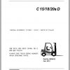 Clark Forklift C 15 18 20s D P152D 9676 KF Parts Manual 8035812 02.2012 EN KR