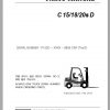 Clark Forklift C 15 18 20s D P152D 9835 CNF Parts Manual 02.2012 EN KR