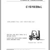 Clark Forklift C 15 18 20s L P152L 9792 KF Parts Manual 02.2012 EN KR