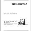 Clark Forklift C 20 25 30 33 35 D P232D 9843 CNF Parts Manual 02.2012 EN KR