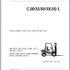 Clark Forklift C 20 25 30 33 35 L P232L 9780 KF Parts Manual 02.2012 EN KR