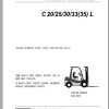 Clark Forklift C 20 25 30 33 35 L P232L 9822 KF Parts Manual 8102631 02.2012 EN KR