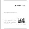 Clark Forklift C 60 70 75 L P680L 9827 KF Parts Manual 02.2012 EN KR