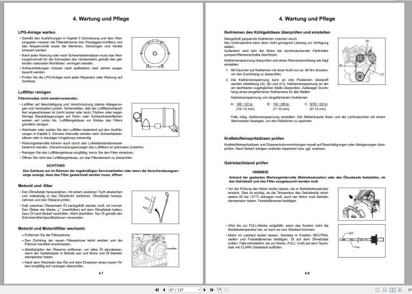 Clark Forklift C15 C32 D L C GTS20 GTS33 D H L Operator Manual 8160507 OM 1114 05.2021 DE 1