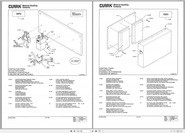 Clark Forklift CEM 20 35 AC 6762 Service Manual SM 5172 GEF 02.1998 DE 1