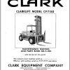 Clark Forklift CFY 150 Lots 190 226 337 410 451 Maintenance and Parts Manual
