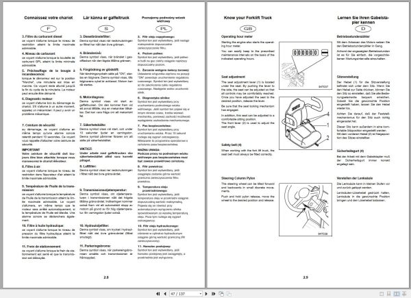 Clark Forklift CGC 40 70L Operator Manual 8041618 OM 762 04.2007 EN DE FR SV PL 1