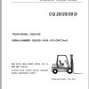 Clark Forklift CQ 20 25 30 D CQ230D 9751 CNF Parts Manual 02.2012 EN KR