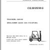 Clark Forklift CQ 20 25 30 G CQ230G 9752 CNF Parts Manual 02.2012 EN KR