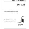 Clark Forklift CTX 10 13 CRX103 9657 KF Parts Manual 8049647 02.2012 EN KR