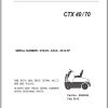 Clark Forklift CTX 40 70 CTX470 9812 KF Parts Manual 8090308 02.2012 EN KR