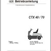 Clark Forklift CTX 40 70 Operator Manual 8096248 OM 857 06.2015 DE