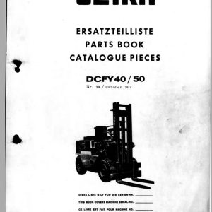 Clark Forklift DCFY 40 50 Maintenance Manual